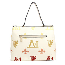 Cargar imagen en el visor de la galería, Handbag Beige Luxe Monogram Top Handle Bag Set
