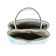 Cargar imagen en el visor de la galería, Handbag Blue Luxe Monogram Top Handle Bag Set

