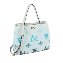 Cargar imagen en el visor de la galería, Handbag Blue Luxe Monogram Top Handle Bag Set

