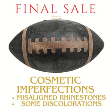 Load image into Gallery viewer, FINAL SALE Black Football Hardcase Clutch

