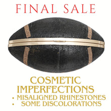 Cargar imagen en el visor de la galería, FINAL SALE Black Football Hardcase Clutch
