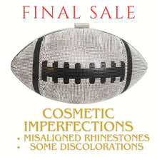 Cargar imagen en el visor de la galería, FINAL SALE Silver Football Hardcase Clutch
