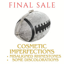 Cargar imagen en el visor de la galería, FINAL SALE Silver Football Hardcase Clutch
