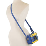 SGRHO Crossbody Blue Yellow Camera Crossbody Bag