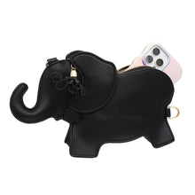 Cargar imagen en el visor de la galería, Bag Black Elephant Crossbody Clutch for Women

