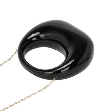 Cargar imagen en el visor de la galería, Handbag Black Crescent Moon Evening Bag Women
