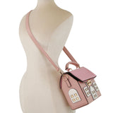 Top Handle Pink Cottage Dollhouse Handbag