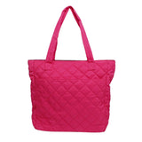 Tote Bag Fuchsia Quilted Large Pocket Travel Purse