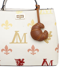 Cargar imagen en el visor de la galería, Bag Charm Brown Leather Croissant Bag Accessory
