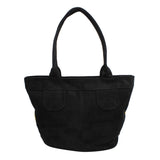 Tote Bag Burgundy Suede Black Trim Shoulder Purse