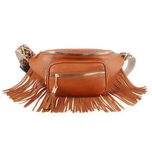 Cargar imagen en el visor de la galería, Brown Fringe Fanny Pack
