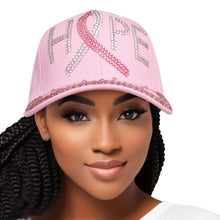 Cargar imagen en el visor de la galería, Hat Pink Breast Cancer Ribbon HOPE Baseball Cap
