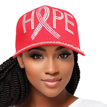 Cargar imagen en el visor de la galería, Hat Red Breast Cancer Ribbon HOPE Baseball Cap
