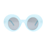 Sunglasses Blue Round Retro Eyewear for Women