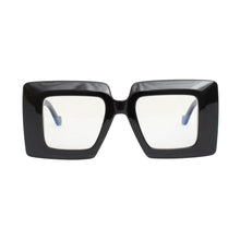 Cargar imagen en el visor de la galería, BLB Glasses Square Black Wide Edge Eyewear
