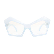 Load image into Gallery viewer, BLB Glasses Blue Dramatic Cat Eye Retro Eyewear
