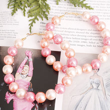 Load image into Gallery viewer, Blush Radiance Hoop Earrings – Opulence Meets Femininity
