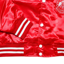 Cargar imagen en el visor de la galería, DST Greek Apparel L Cropped Satin Varsity Jacket
