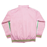 AKA Greek Apparel L Pink Zip Up Track Jacket