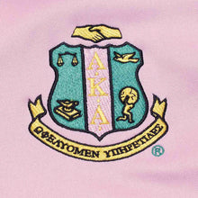 Cargar imagen en el visor de la galería, AKA Greek Apparel M Pink Zip Up Track Jacket
