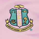 AKA Greek Apparel M Pink Zip Up Track Jacket