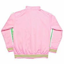 Load image into Gallery viewer, AKA Greek Apparel XL Pink Zip Up Track Jacket
