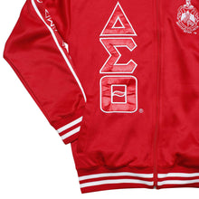Load image into Gallery viewer, DST Greek Apparel XL Red Zip Up Track Jacket
