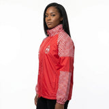 DST Greek Apparel Large Red Windbreaker Jacket