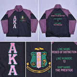 AKA Greek Apparel 2XL Black Windbreaker Jacket