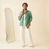 AKA Greek Apparel XLarge Green Windbreaker Jacket
