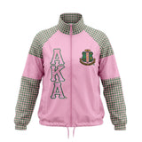 AKA Greek Apparel Small Pink Windbreaker Jacket
