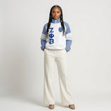 ZPB Apparel Large Blue White Windbreaker Jacket