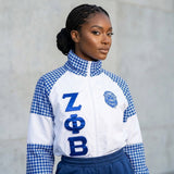 ZPB Apparel Large Blue White Windbreaker Jacket