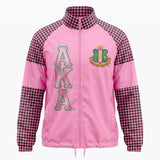 AKA Apparel 2XL Pink & Black Windbreaker Jacket