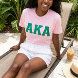 AKA Embroidered Patch M T-Shirt Sorority Apparel