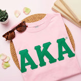 AKA Embroidered Patch M T-Shirt Sorority Apparel