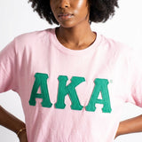 AKA Embroidered Patch XL T-Shirt Sorority Apparel