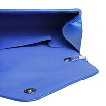 Cargar imagen en el visor de la galería, Evening Clutch Blue Floral Envelope Bag Women
