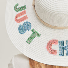 Cargar imagen en el visor de la galería, JUST CHILL OUT White Floppy Hat
