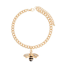 Cargar imagen en el visor de la galería, Gold Bee Charm Anklet
