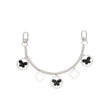 Cargar imagen en el visor de la galería, Bag Chain Silver Black Butterfly Chain for Women

