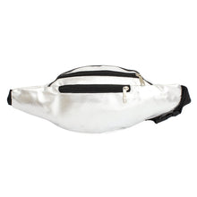 Cargar imagen en el visor de la galería, Fanny Pack 80&#39;s Silver 5 Pocket Waist Bag Women

