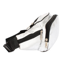 Cargar imagen en el visor de la galería, Fanny Pack 80&#39;s Silver 5 Pocket Waist Bag Women
