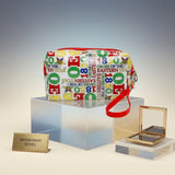 OES Multicolor Graphic Print Makeup Pouch