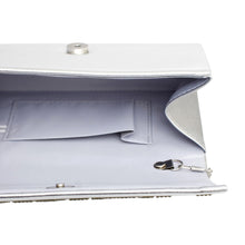 Cargar imagen en el visor de la galería, Clutch Harris Campaign Silver Bag for Women
