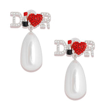 Load image into Gallery viewer, White Pearl Dangles - Couture Elegance
