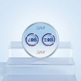 ZPB Circle Greek Rhinestone Stud Earrings
