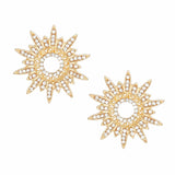 Stud Celestial Star Gold Earrings for Women
