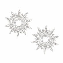 Cargar imagen en el visor de la galería, Stud Celestial Star Silver Earrings for Women
