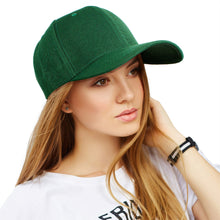 Cargar imagen en el visor de la galería, Hat Green Canvas Baseball Cap for Women
